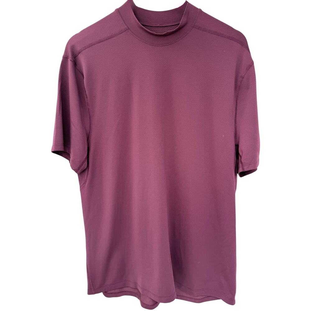 Lululemon Training Shirt Mens XL Burgundy Athletic Performance Workout Tee
